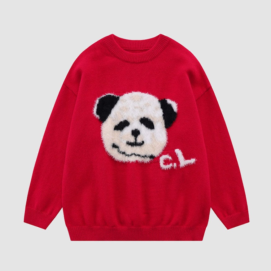 Funny Panda Pattern Sweater