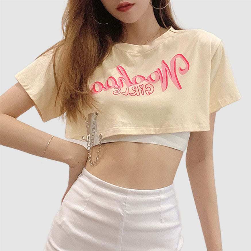 Two Piece Chain Crop Top