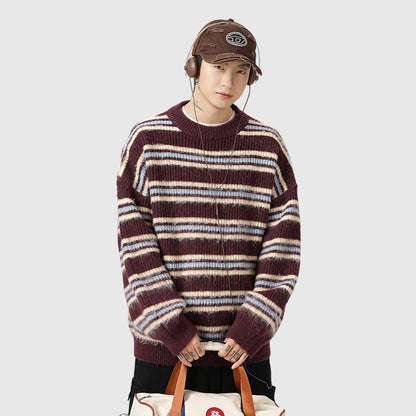 Japanese Striped Knit Sweater