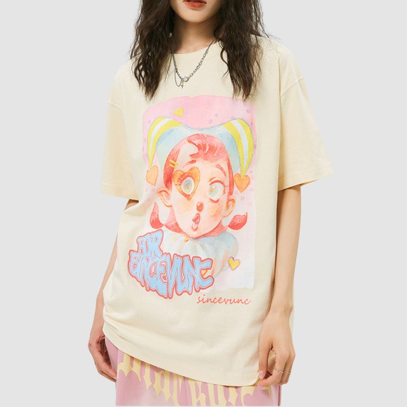 Clown Pattern Printed Tee