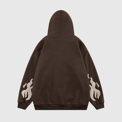 Cross Embroidery Hoodie