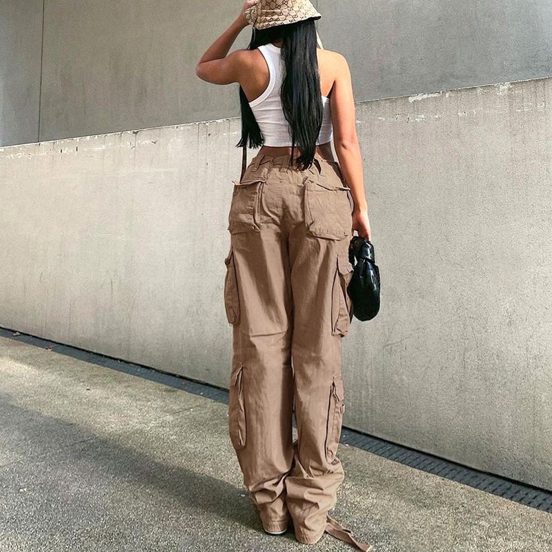 Vintage Wide Leg Cargo Pants