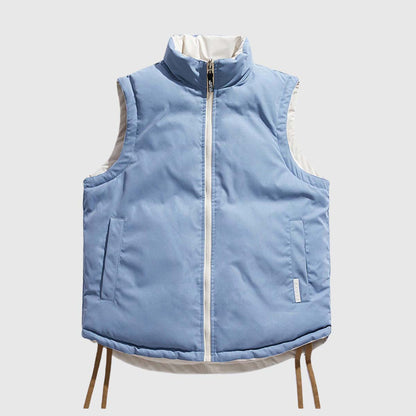 Dual-Wear Puffer Vest With Bags