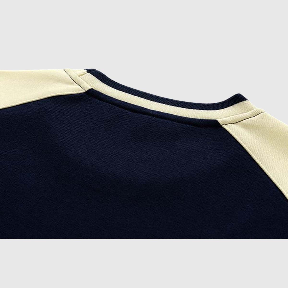 Retro Colorblock Raglan Sweatshirt