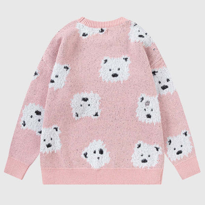 Cute Dog Pattern Sweater