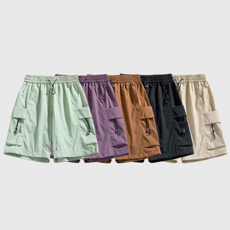 Ice Silk Drawstring Shorts