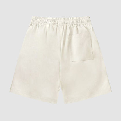 Hollow Head Letter Print Shorts