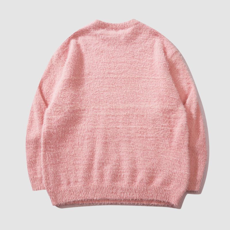 Cartoon Doll Embroidered Pullover