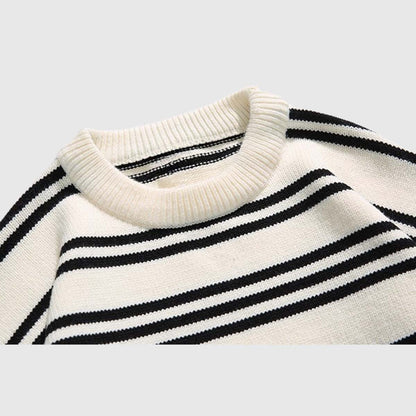 Thick Stripe Knit Sweater