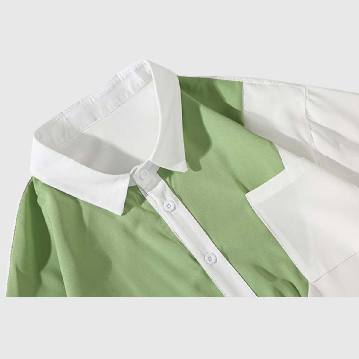 Stylish Two-Tone Casual Shirt