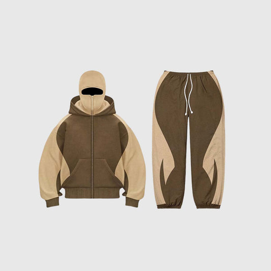 Y2K Colorblock Hoodie & Pants Set