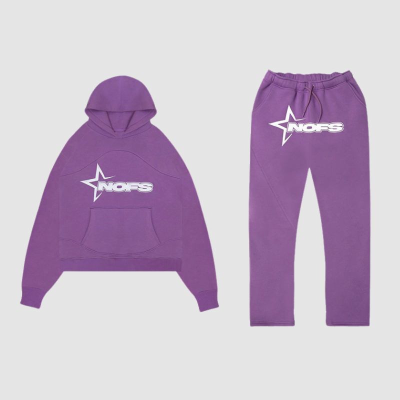 Streetwise Hip-Hop Letter Print Hoodie Set