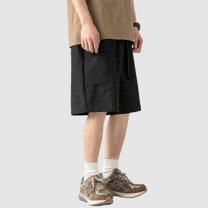 Buckle Belt Cargo Shorts