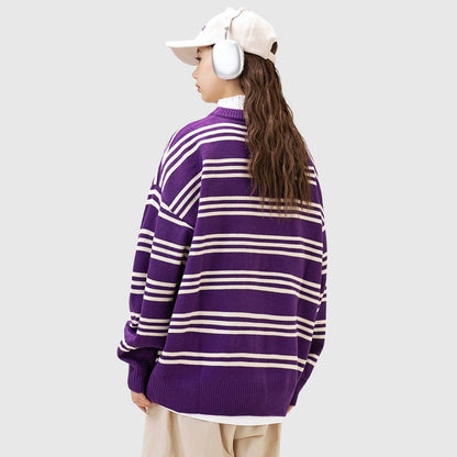 Thick Stripe Knit Sweater