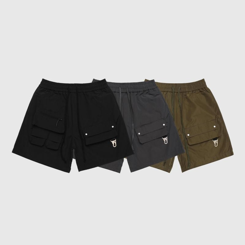 Outdoor Solid Cargo Shorts