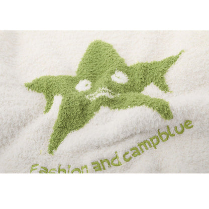 Funny Star Pattern Embroidered Pullover