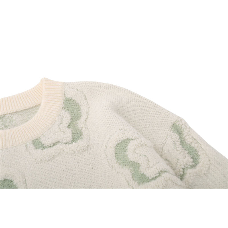 Full Butterfly Embroidered Pullover