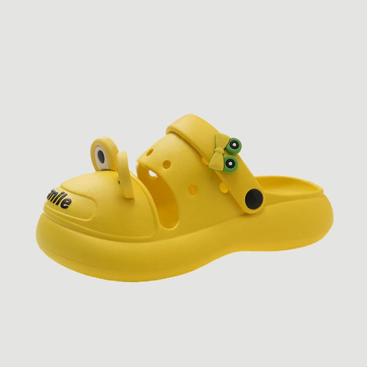 Cute Frog Platform Slippers