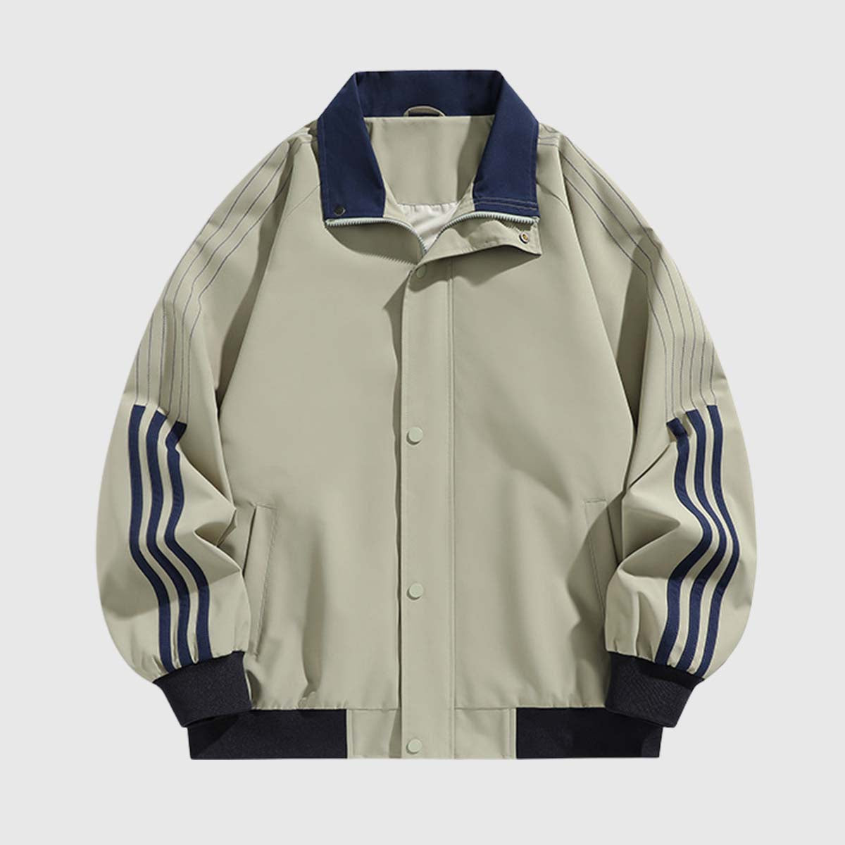 Contrast Panel Bomber Jacket