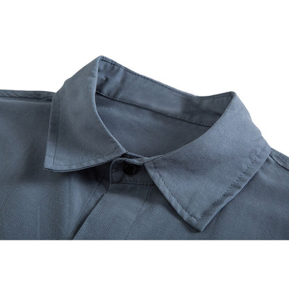 Solid Multi-Pocket Shirts