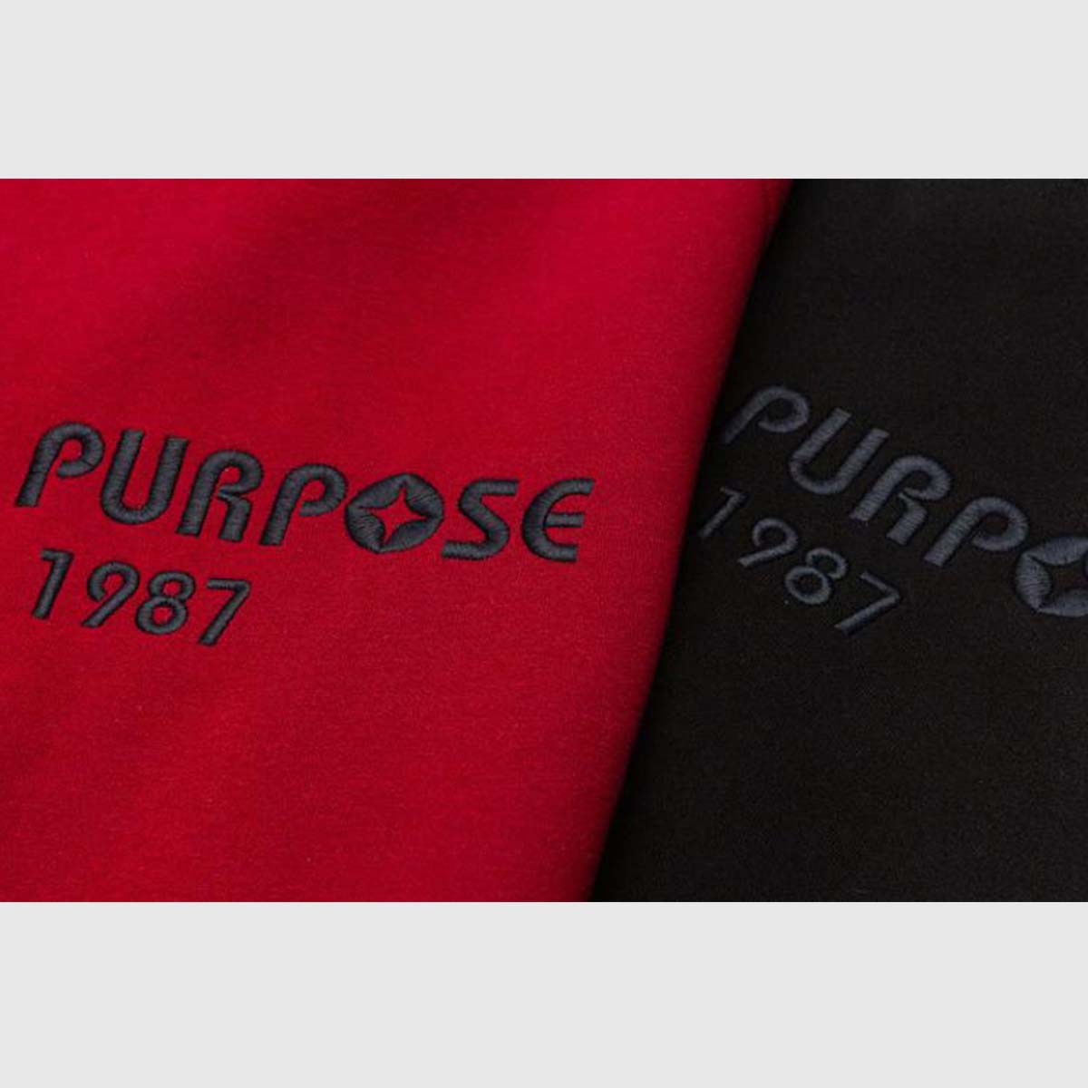 Colorblock "NO PURPOSE" Sweatshirt