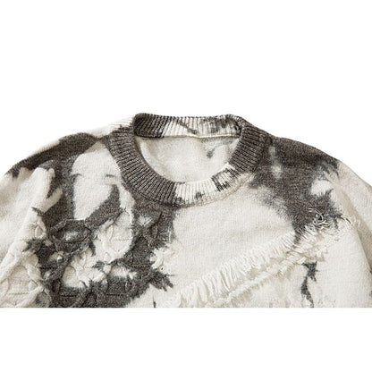 Vintage Tie-Dye Jacquard Pullover