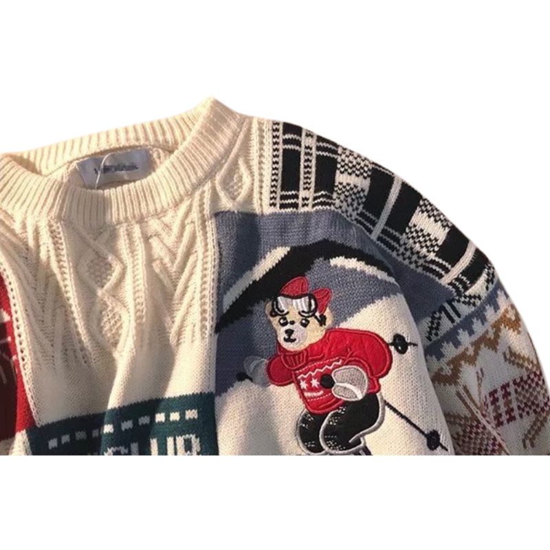 Christmas Ski Bear Sweater