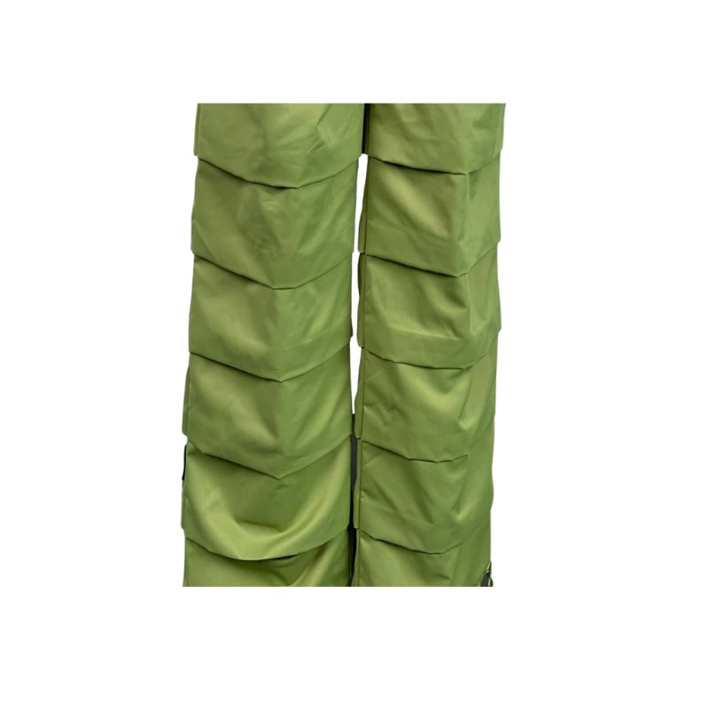 Pleated Drawstring Cargo Pants