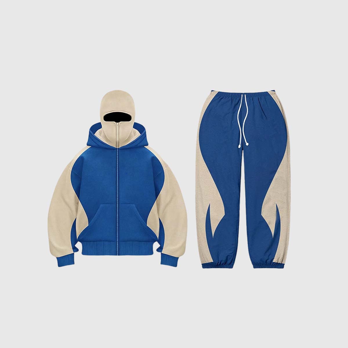 Y2K Colorblock Hoodie & Pants Set