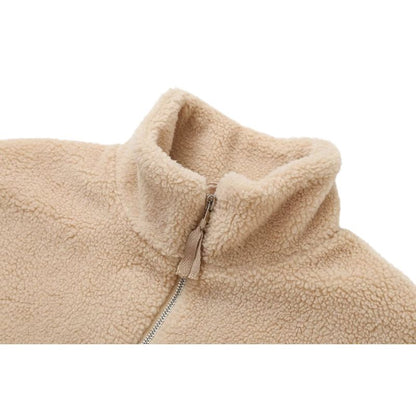 Solid Color Berber Fleece Jacket