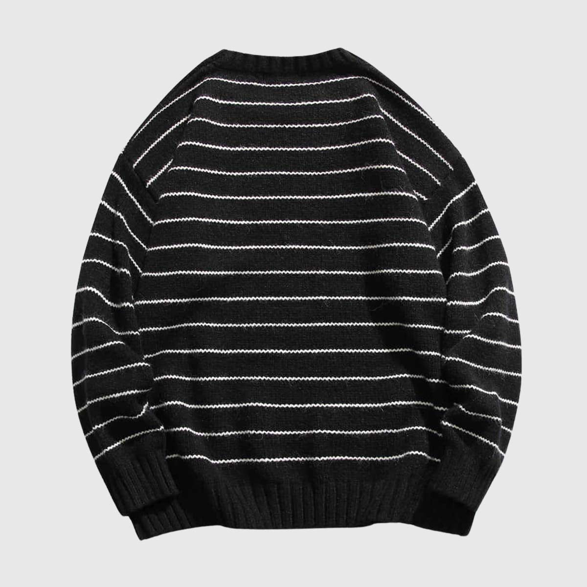 Classic Striped Crew Neck Sweater