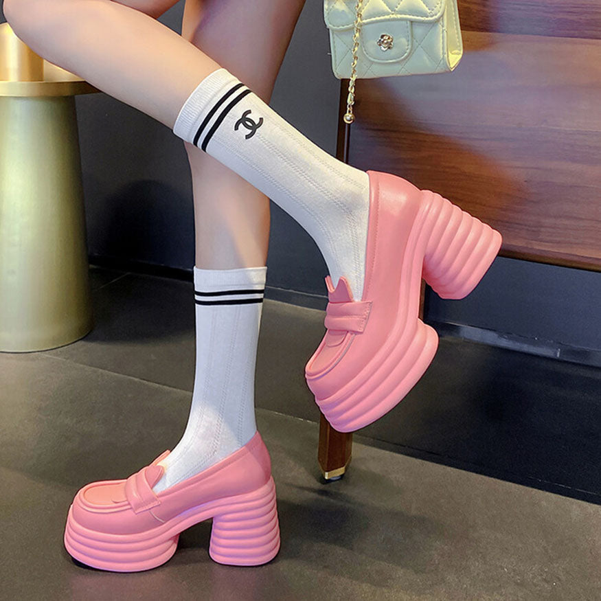 Sweet Platform Chunky Heels