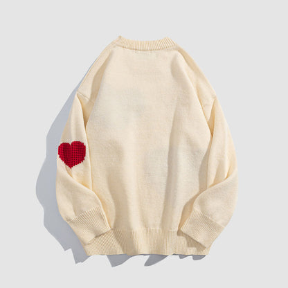 Three Heart Pattern Sweater