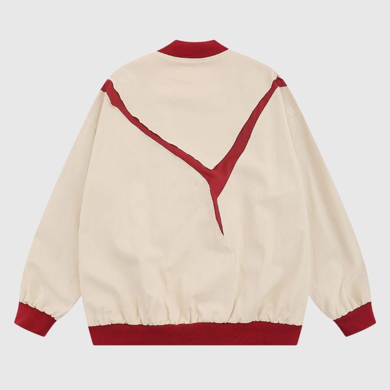 Contrast Baseball Jacket