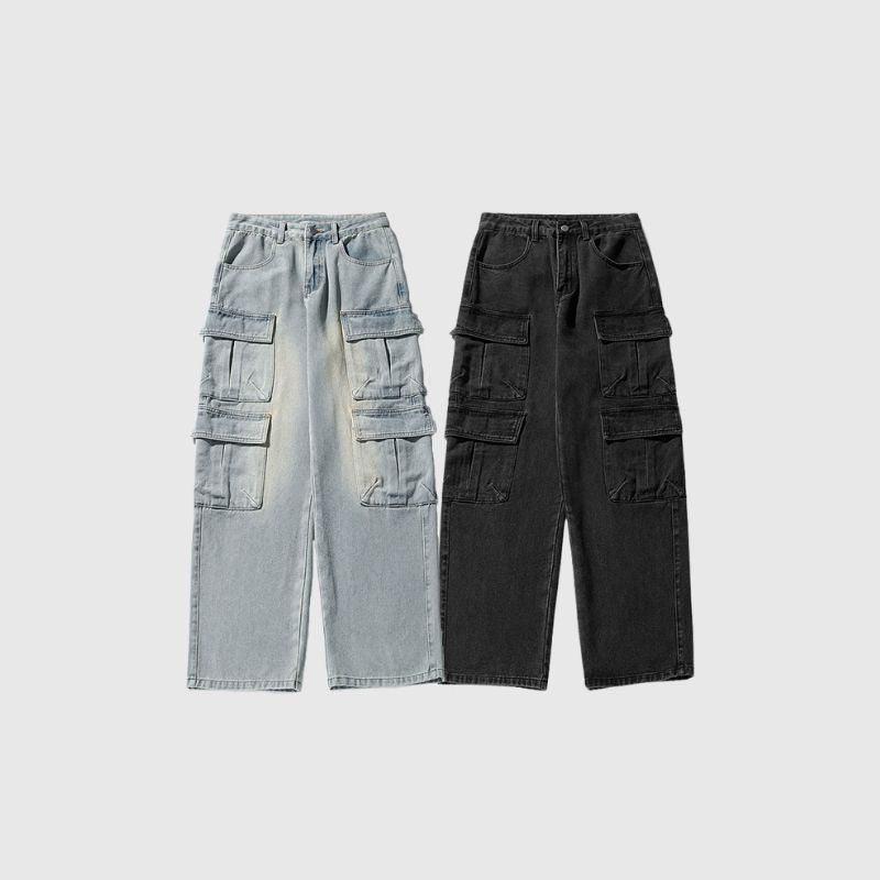 Multi-Pocket Cargo Jean