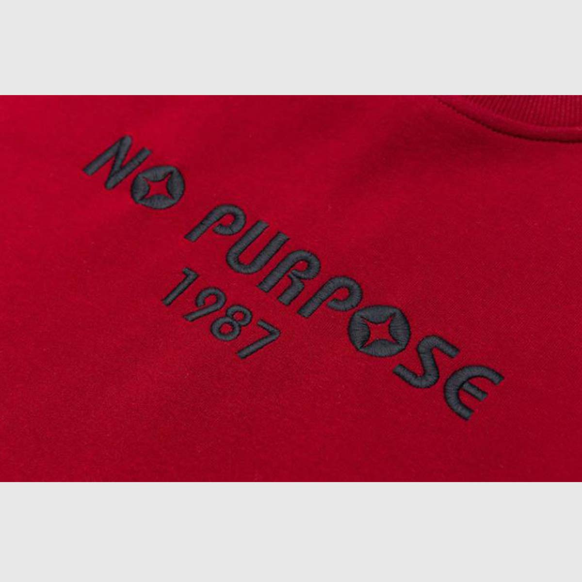 Colorblock "NO PURPOSE" Sweatshirt