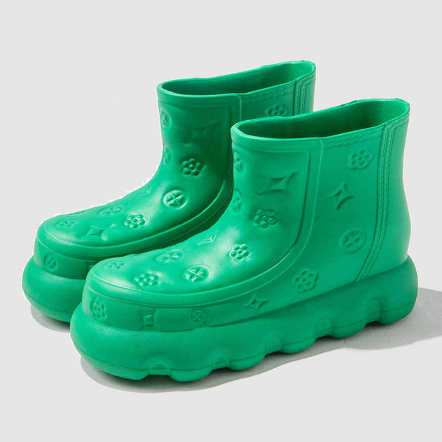 Cute Embossing Rain Boots