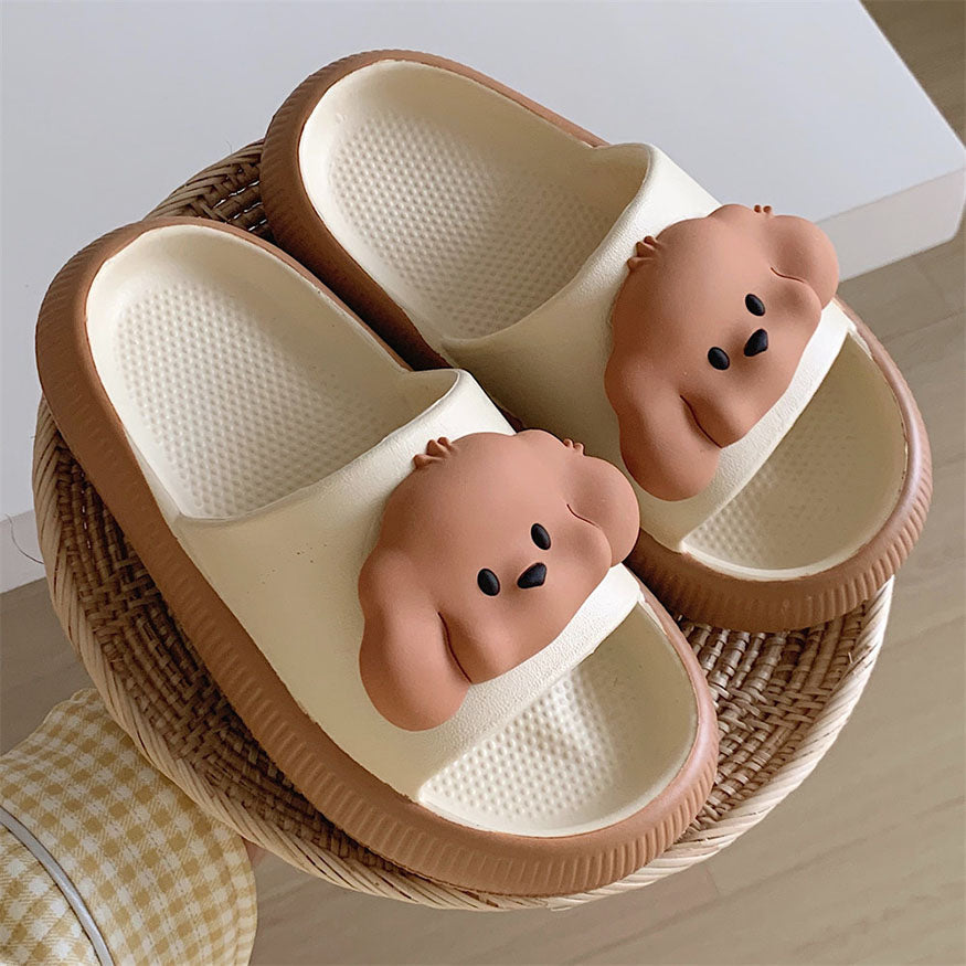 Cute Puppy Shaped Design Slides