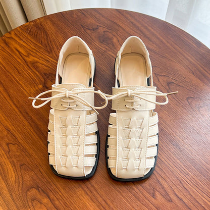 Stylish Hollow Out Weave-Like Shoes