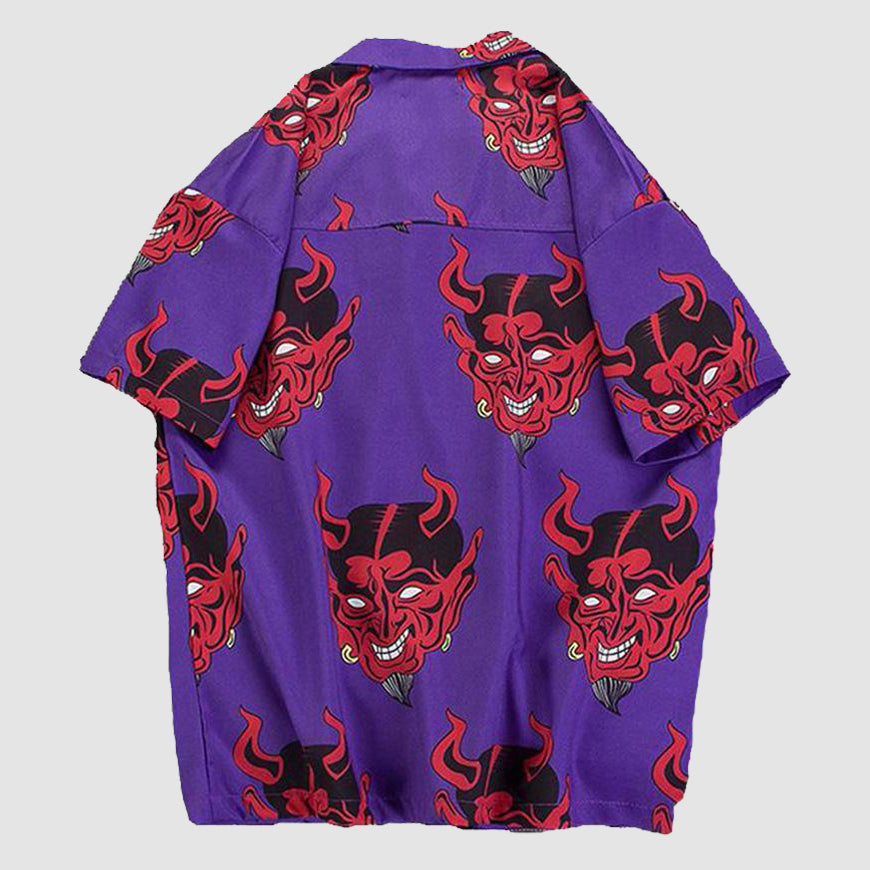 Devil Print Summer Shirt