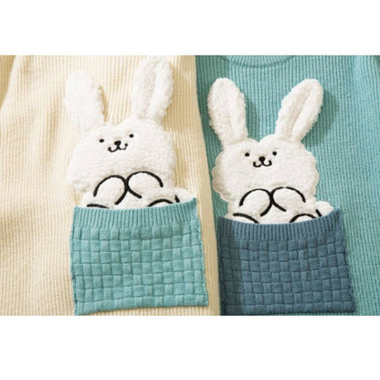 Cute Pocket Rabbit Knit Sweater