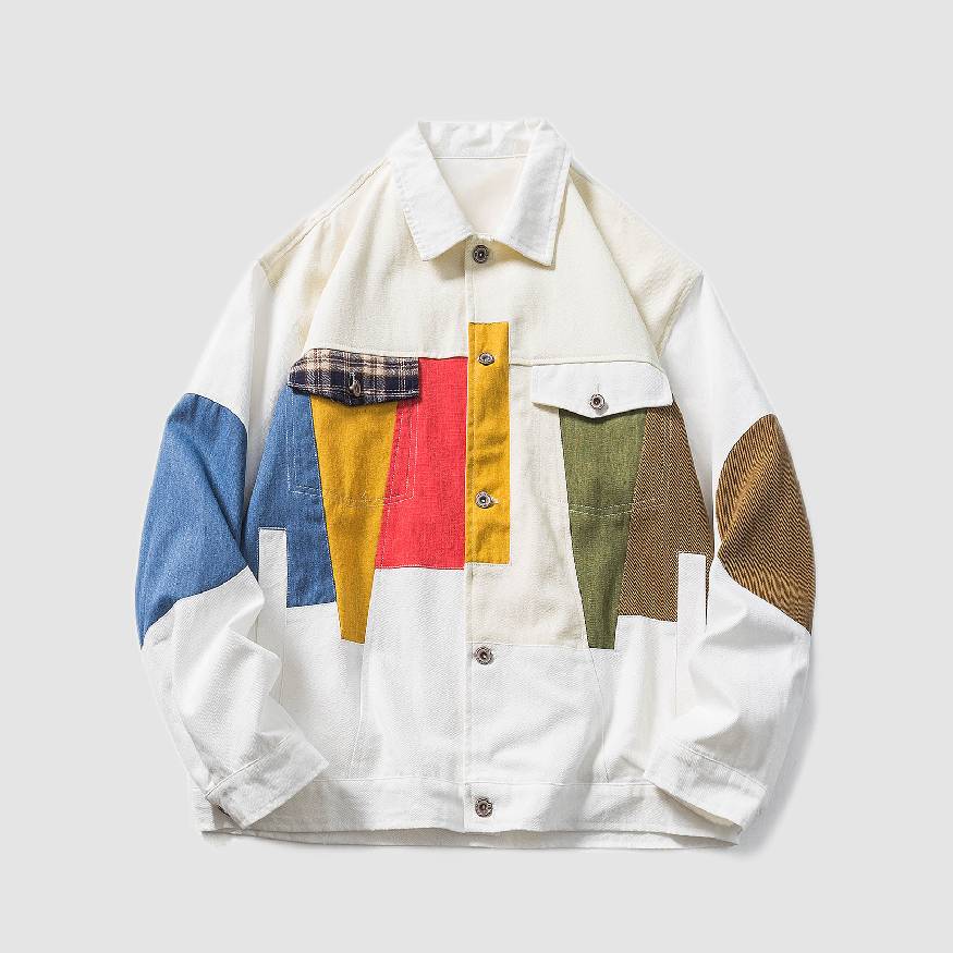 Contrast Patchwork Jacket