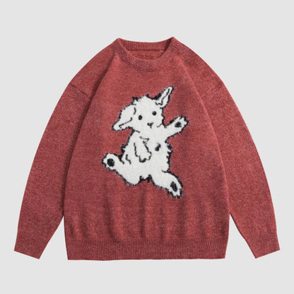 Dancing Goat Pattern Sweater