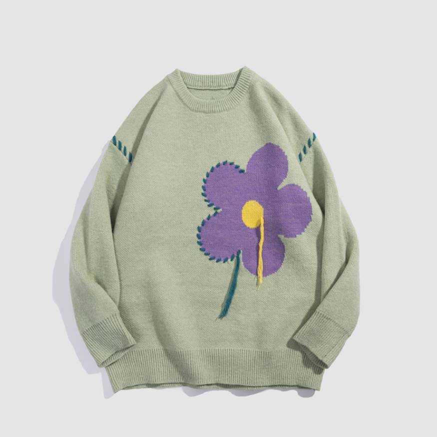 Tassel Flower Pattern Sweater