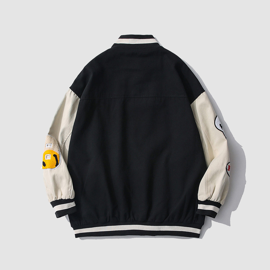 Street Patch Baseball Jacket