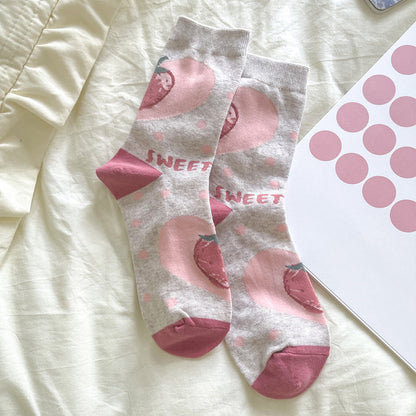 Cute Strawberry Socks