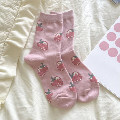 Cute Strawberry Socks