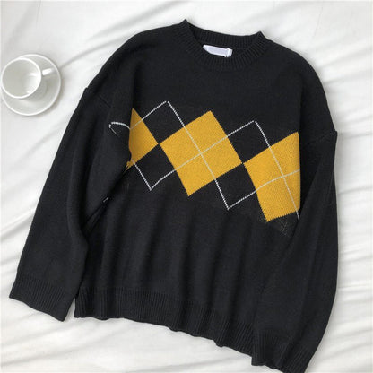 Argyle Japanese Sweater