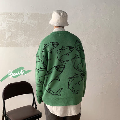 Fantasy Shark Knit Sweater