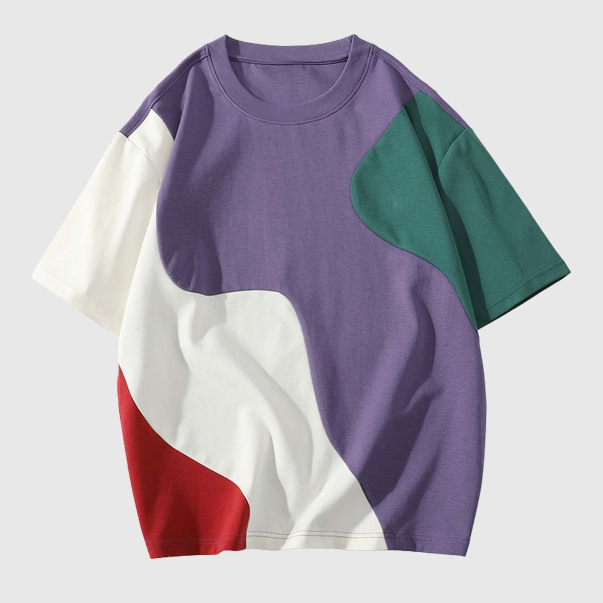 Colorblock Casual Loose T-Shirt